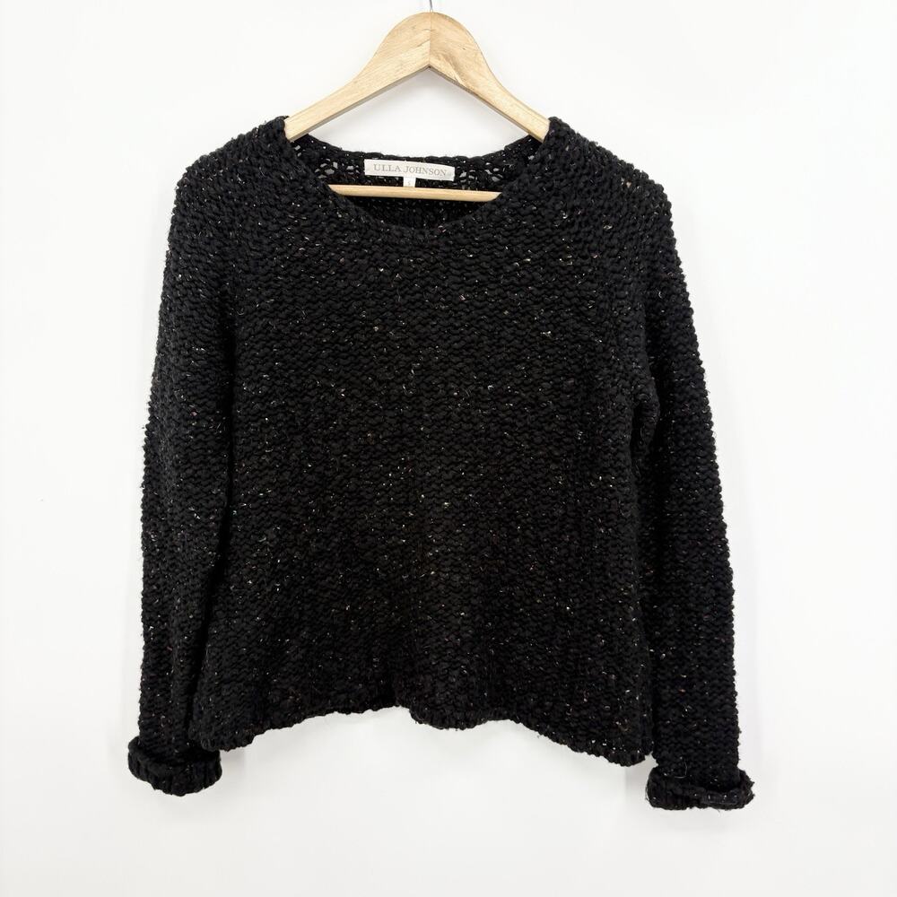 Ulla Johnson Sweater Womens Small Crochet Speckled Whimsigoth Luxury Chunky 90s